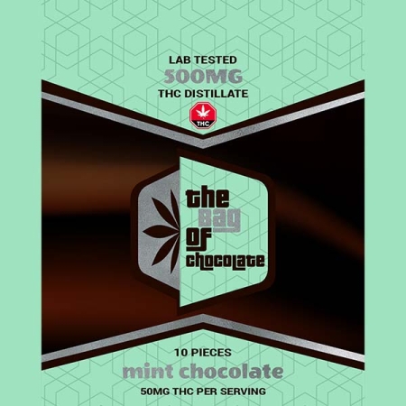 edibles the bag of chocolate - mint flavour