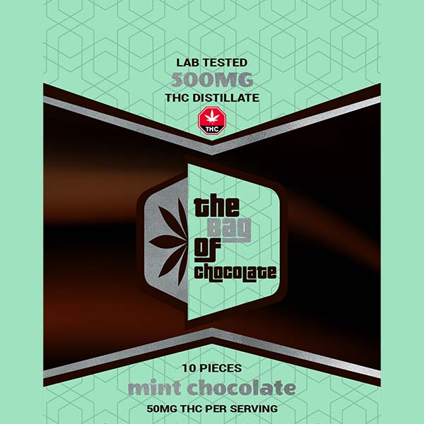 edibles the bag of chocolate - mint flavour