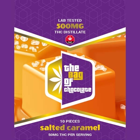 edibles the bag of chocolate - salted caramel flavour